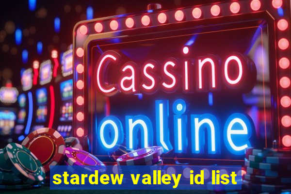 stardew valley id list